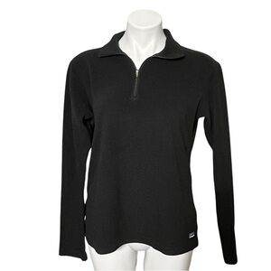 Patagonia Women’s Quarter-Zip Fleece Pullover Size Medium  Black